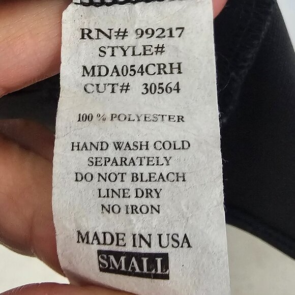 MmMmMm Black Crochet Lace Tunic Tank Boho Goth Fairy S - Picture 9 of 10